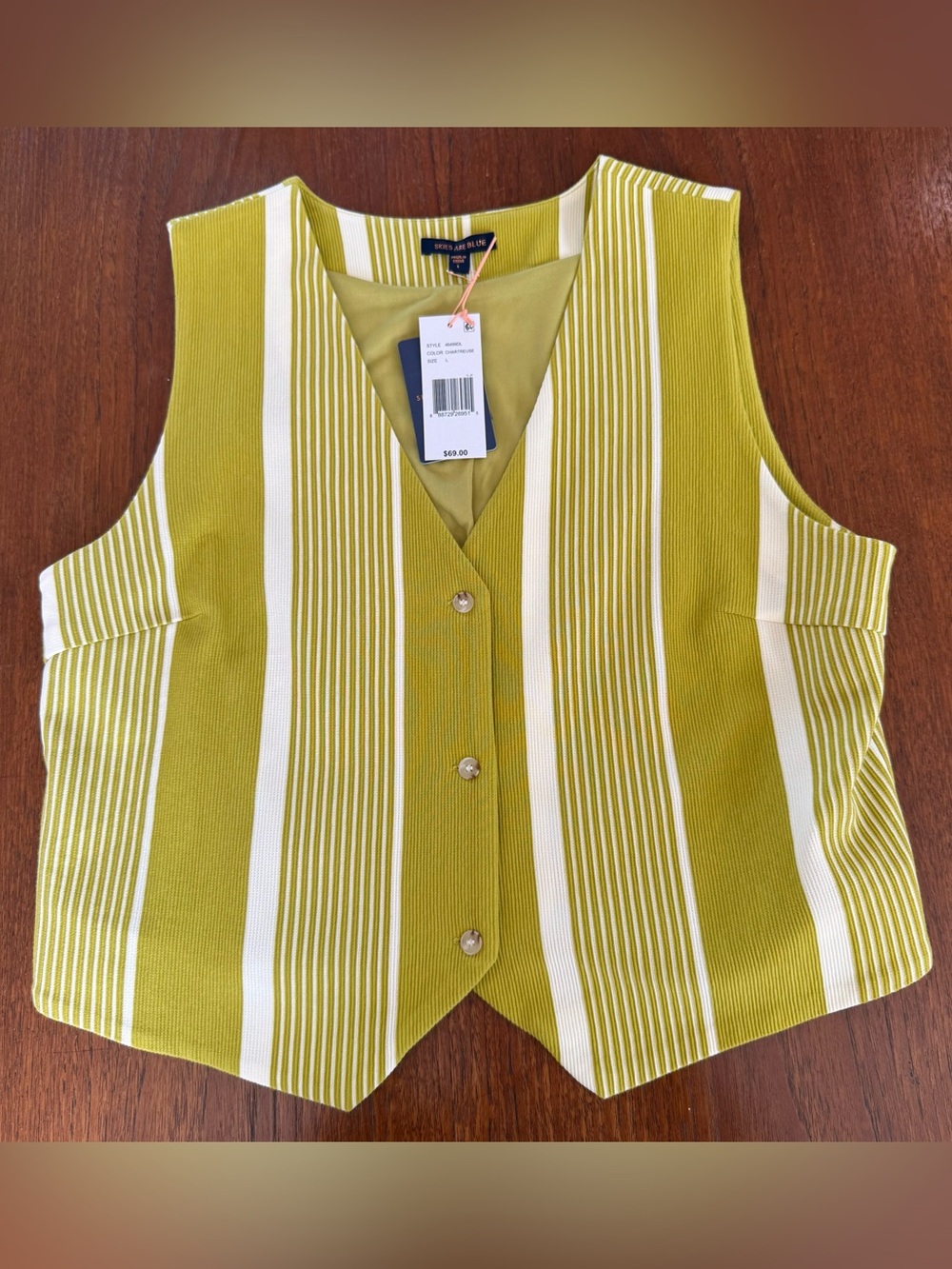 NWT Striped Vest Top